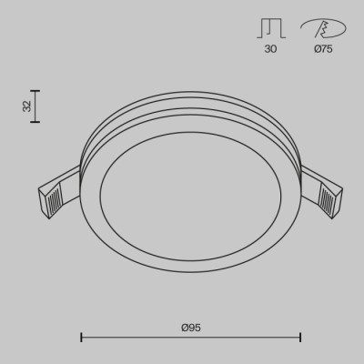 Точечный светильник Phanton DL303-L12B4K