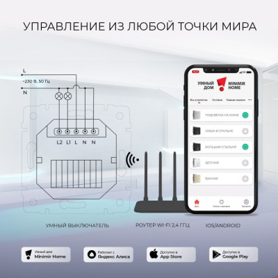 Выключатель Встраиваемые механизмы шампань W4523011