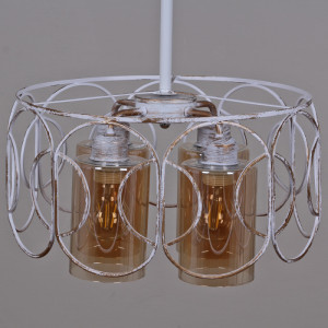 Подвесная люстра  03883-0.4-04 WH+GD